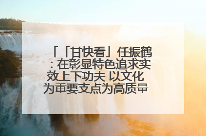 「甘快看」任振鹤：在彰显特色追求实效上下功夫 以文化为重要支点为高质量发展增添动能