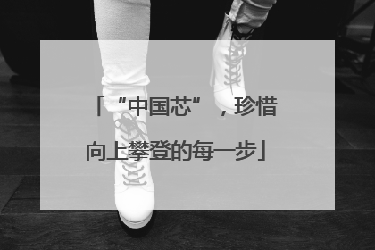 “中国芯”，珍惜向上攀登的每一步