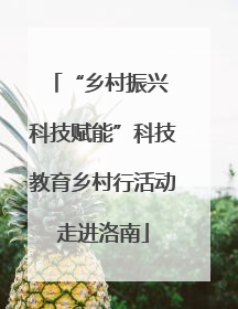 “乡村振兴 科技赋能”科技教育乡村行活动走进洛南