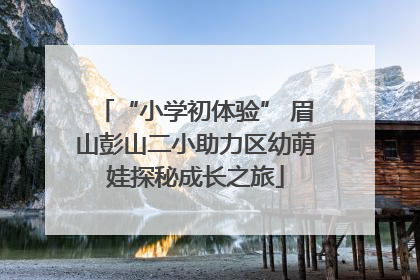 “小学初体验” 眉山彭山二小助力区幼萌娃探秘成长之旅