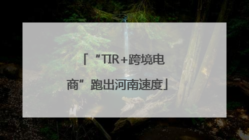 “TIR+跨境电商”跑出河南速度