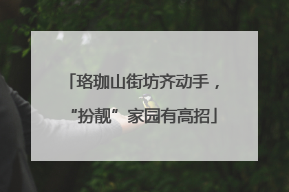 珞珈山街坊齐动手，“扮靓”家园有高招