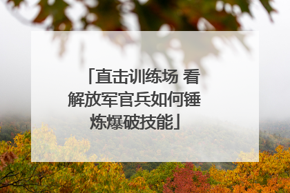 直击训练场 看解放军官兵如何锤炼爆破技能