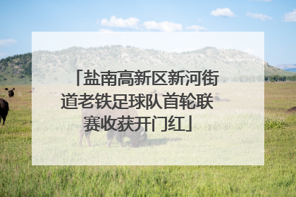 盐南高新区新河街道老铁足球队首轮联赛收获开门红