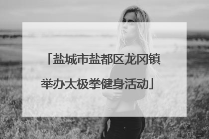 盐城市盐都区龙冈镇举办太极拳健身活动