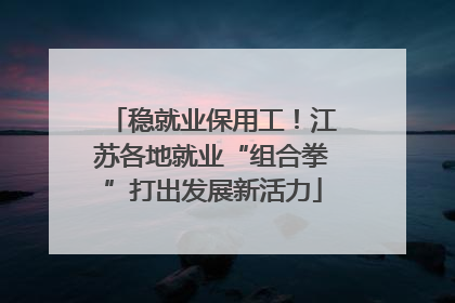 稳就业保用工！江苏各地就业“组合拳”打出发展新活力