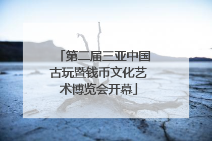 第二届三亚中国古玩暨钱币文化艺术博览会开幕