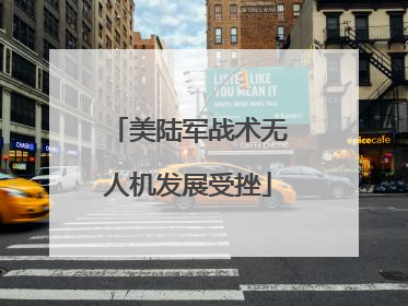 美陆军战术无人机发展受挫