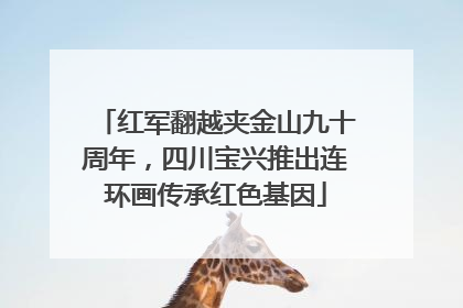 红军翻越夹金山九十周年，四川宝兴推出连环画传承红色基因