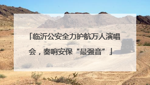临沂公安全力护航万人演唱会，奏响安保“最强音”