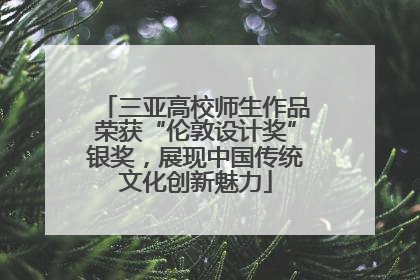 三亚高校师生作品荣获“伦敦设计奖”银奖，展现中国传统文化创新魅力