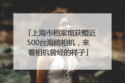 上海市档案馆获赠近500台海鸥相机，来看相机曾经的样子