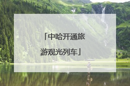 中哈开通旅游观光列车