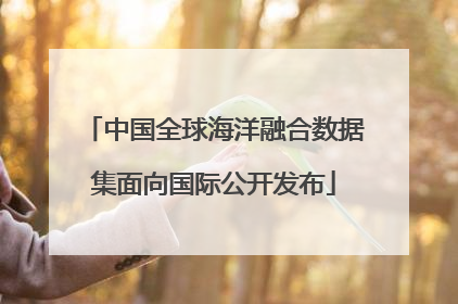 中国全球海洋融合数据集面向国际公开发布