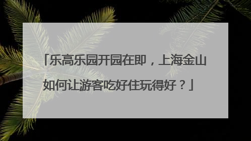 乐高乐园开园在即，上海金山如何让游客吃好住玩得好？