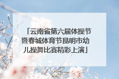 云南省第六届体操节暨春城体育节昆明市幼儿操舞比赛精彩上演