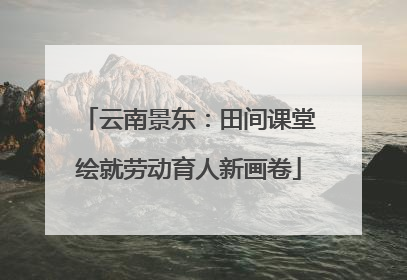 云南景东：田间课堂绘就劳动育人新画卷