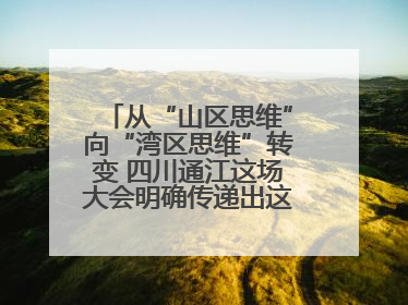 从“山区思维”向“湾区思维”转变 四川通江这场大会明确传递出这些信号