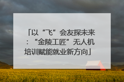 以“飞”会友探未来：“金陵工匠”无人机培训赋能就业新方向