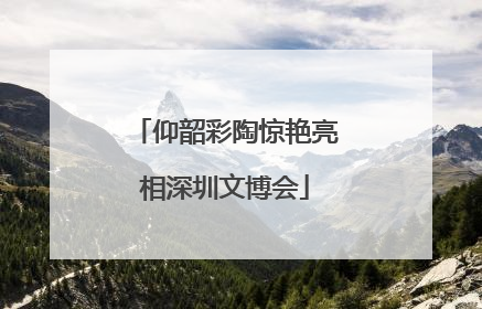 仰韶彩陶惊艳亮相深圳文博会