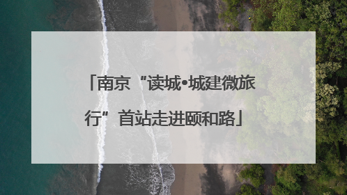 南京“读城•城建微旅行”首站走进颐和路