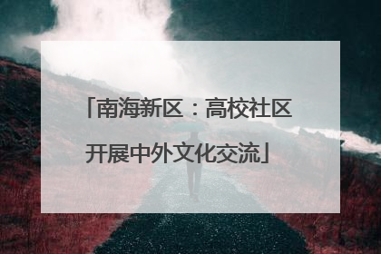 南海新区：高校社区开展中外文化交流