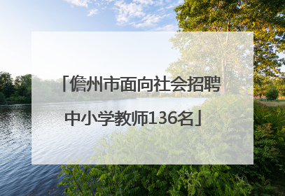 儋州市面向社会招聘中小学教师136名