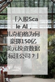 入股Scale AI，扎克伯格为何豪掷150亿美元投资数据标注公司？