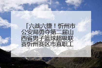 六战六捷！忻州市公安局勇夺第二届山西省男子篮球超级联赛忻州赛区市直职工组比赛冠军