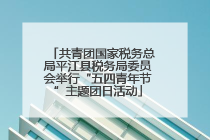 共青团国家税务总局平江县税务局委员会举行“五四青年节”主题团日活动