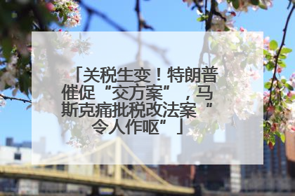 关税生变！特朗普催促“交方案”，马斯克痛批税改法案“令人作呕”