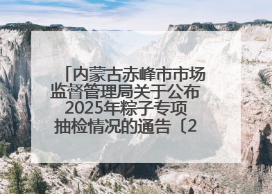内蒙古赤峰市市场监督管理局关于公布2025年粽子专项抽检情况的通告〔2025〕7号