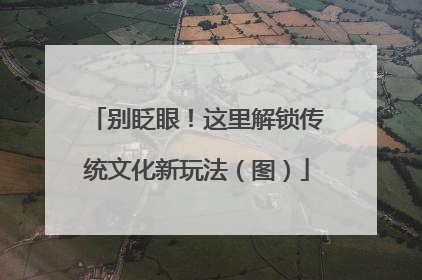 别眨眼！这里解锁传统文化新玩法（图）