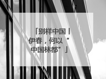 别样中国丨伊春，何以“中国林都”