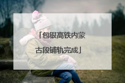 包银高铁内蒙古段铺轨完成