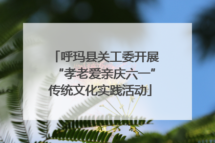 呼玛县关工委开展“孝老爱亲庆六一”传统文化实践活动