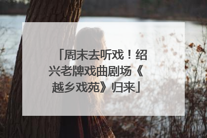 周末去听戏！绍兴老牌戏曲剧场《越乡戏苑》归来