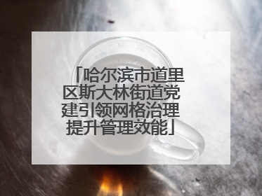 哈尔滨市道里区斯大林街道党建引领网格治理提升管理效能
