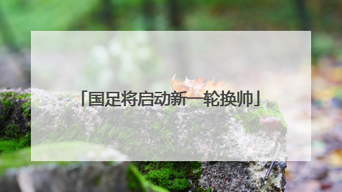 国足将启动新一轮换帅