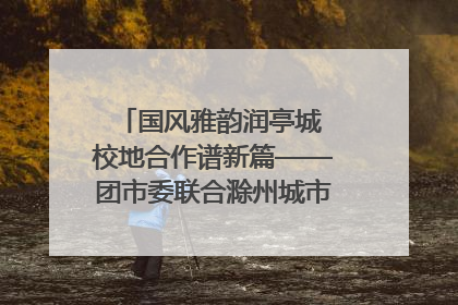 国风雅韵润亭城 校地合作谱新篇——团市委联合滁州城市职业学院助力传统文化“破圈”绽放
