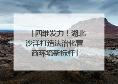 四维发力！湖北沙洋打造法治化营商环境新标杆
