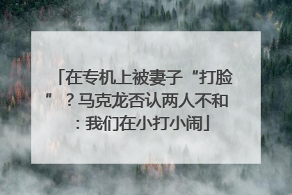 在专机上被妻子“打脸”？马克龙否认两人不和：我们在小打小闹