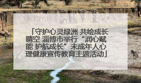守护心灵绿洲 共绘成长晴空 淄博市举行“润心赋能 护航成长”未成年人心理健康宣传教育主题活动