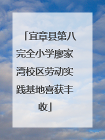 宜章县第八完全小学廖家湾校区劳动实践基地喜获丰收
