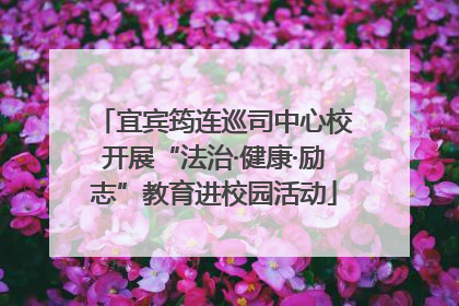 宜宾筠连巡司中心校开展“法治·健康·励志”教育进校园活动