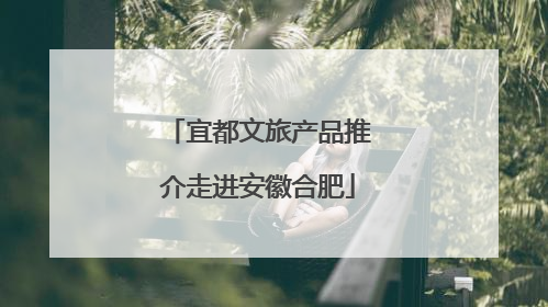 宜都文旅产品推介走进安徽合肥