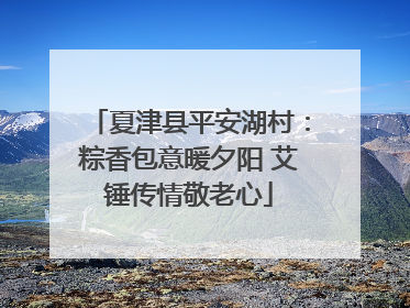 夏津县平安湖村：粽香包意暖夕阳 艾锤传情敬老心