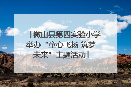 微山县第四实验小学举办“童心飞扬 筑梦未来”主题活动