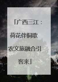广西三江：荷花伴侗歌 农文旅融合引客来