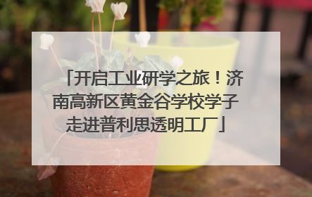 开启工业研学之旅！济南高新区黄金谷学校学子走进普利思透明工厂